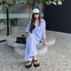 Set Lía Pant y Camisón Azul Claro