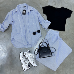 Set Lía Pant y Camisón Azul Claro