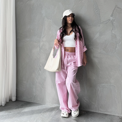 Set Lía Pant y Camisón Rojo