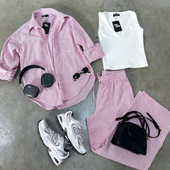 Set Lía Pant y Camisón Rojo