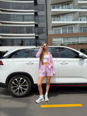 Set Lia Short y Camisón Rojo