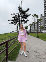 Set Lia Short y Camisón Rojo