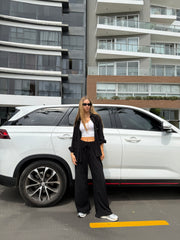 Set Lia Pant y Camisón Negro